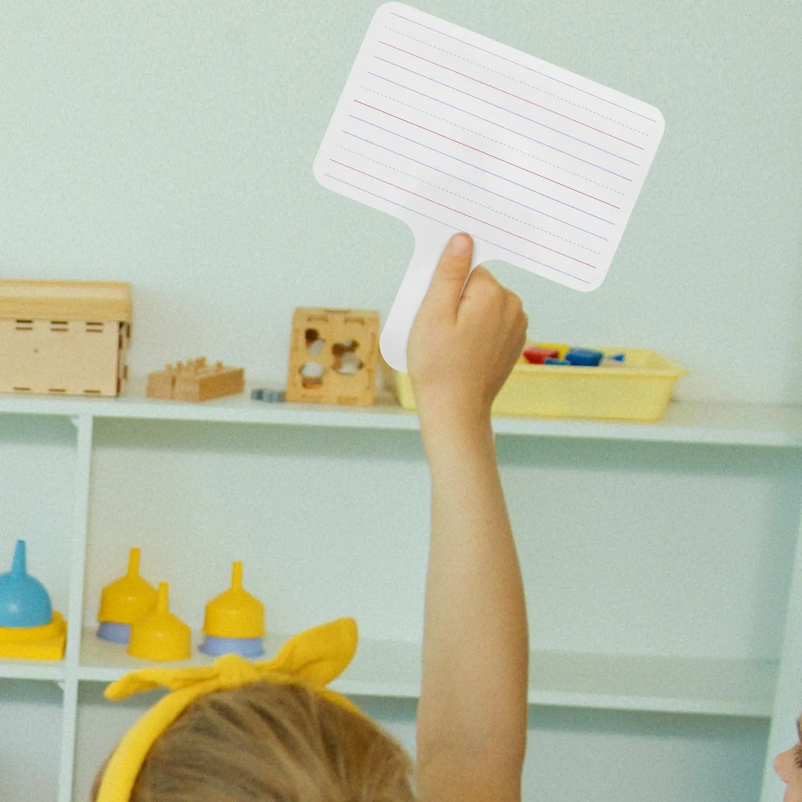 

Портативная двусторонняя доска-флипчарт для сухого стирания, маленькая многоразовая доска для ответов для классных игр и тренировки правописания