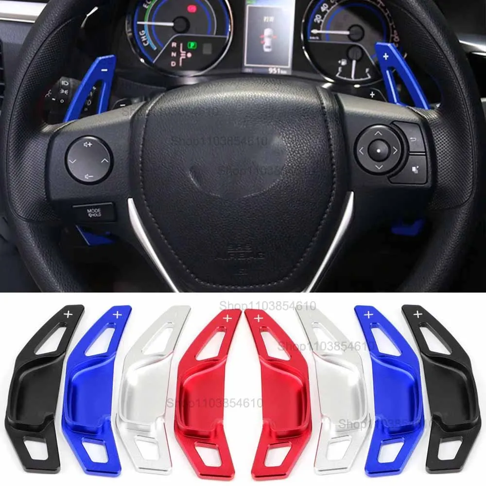 

For Toyota Camry Corolla RAV4 Crown Mark X Avalon Zelas Raize Hybrid Car Steering Wheel Paddle Shift Extend Shifters DSG Sticker