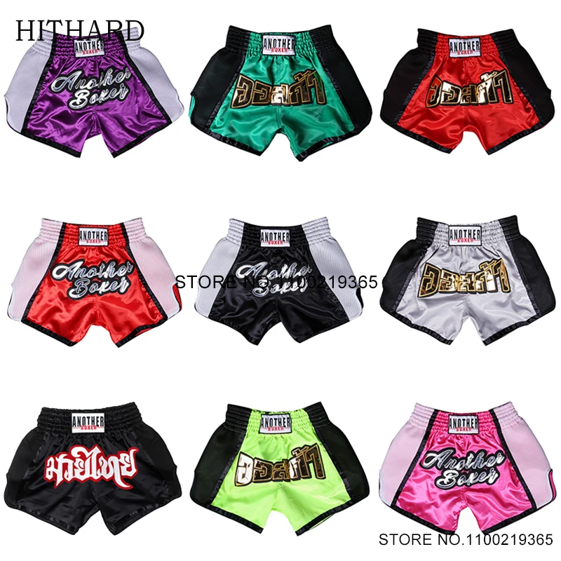 

Short Muay Thai Man Breathable Boxing Shorts Women Kids Cage Fight Kickboxing Pants Martial Arts Sanda Grappling Combat Clothing