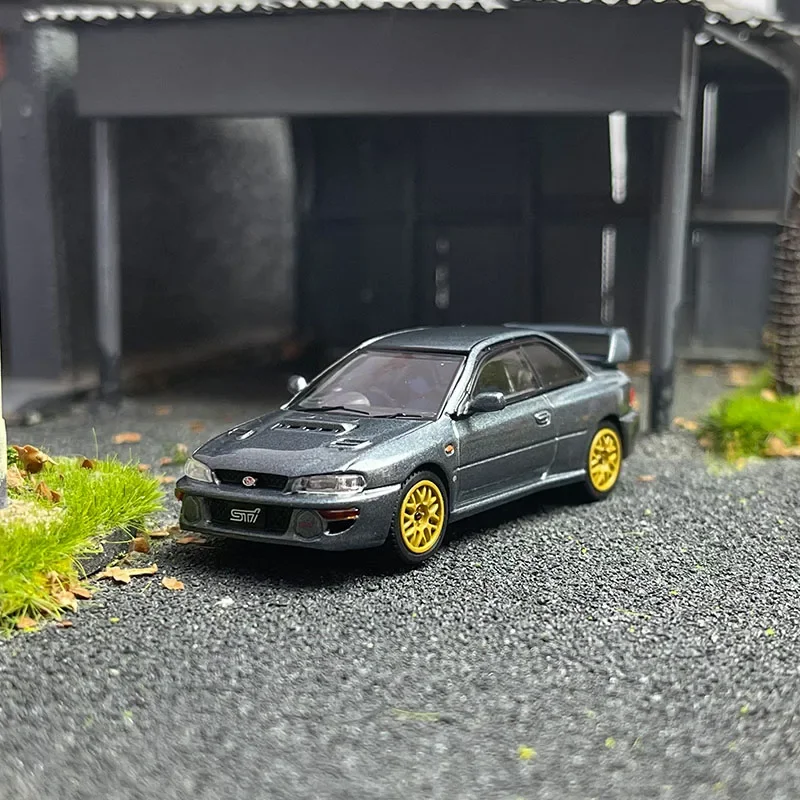 1/64 SUBARU IMPREZA 22B STi Version Customized Ver. Rally Base Car GC8 Alloy Diecasts Small Scale Car Model