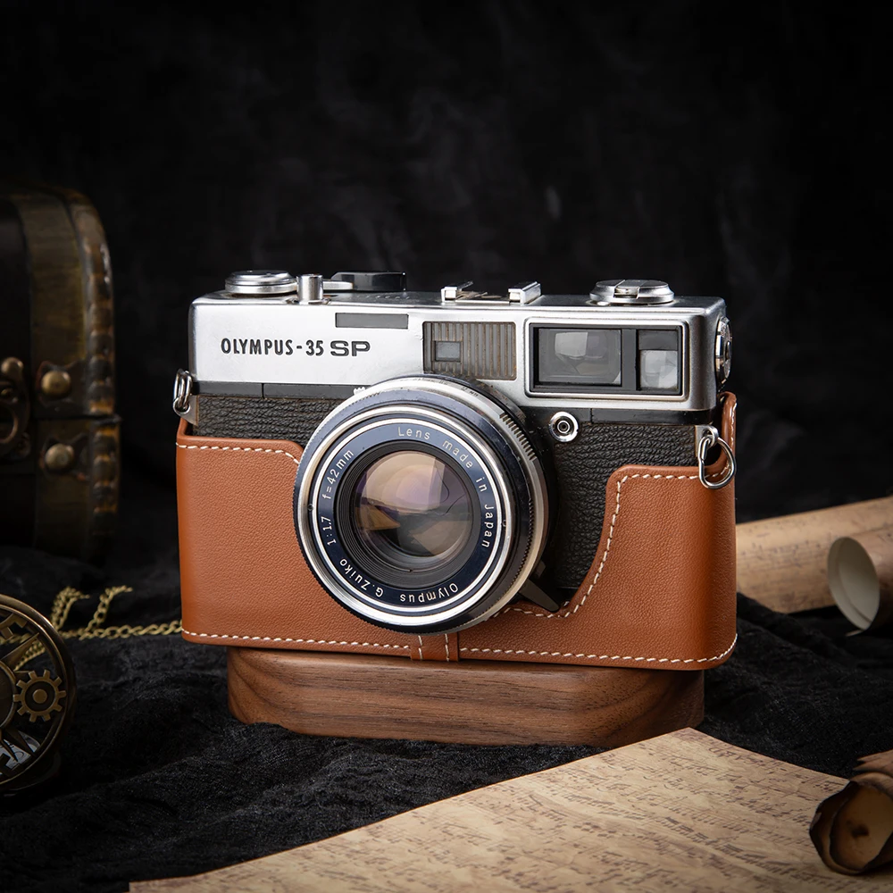 

35 SP Bag Leather Camera Bag Leather Camera Half Case For Olympus 35 SP Case Genuine Protective Case Photography Accessories