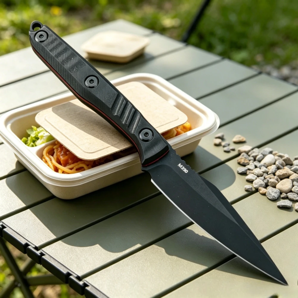 

Portable Full Tang Fixed Blade Knife with Kydex Sheath Multifunctional EDC Cutting Gear for Camping Hunting Hiking, Gift for Men