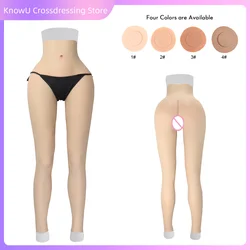 KnowU Fake Vagina Silicone Long Pant Cosplay Costumes Vagina Panties for Drag Queen Crossdresser Transgender