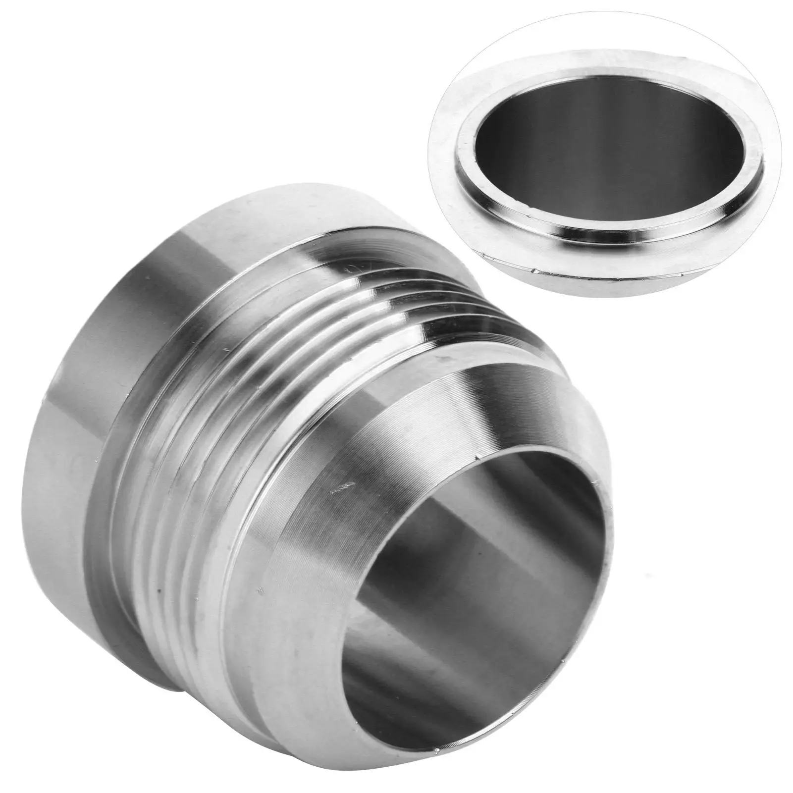 20AN Weld On Bung, Stainless Steel 304 Male Weld Bung Fitting for Fuel Line Oil Cooler