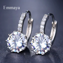 Bettyue Brand Hot Fashion Luxury Charm AAA Cubic Zircon Twelve Colors Round Jewelry Earrings For Woman Florid Wedding Party Gift