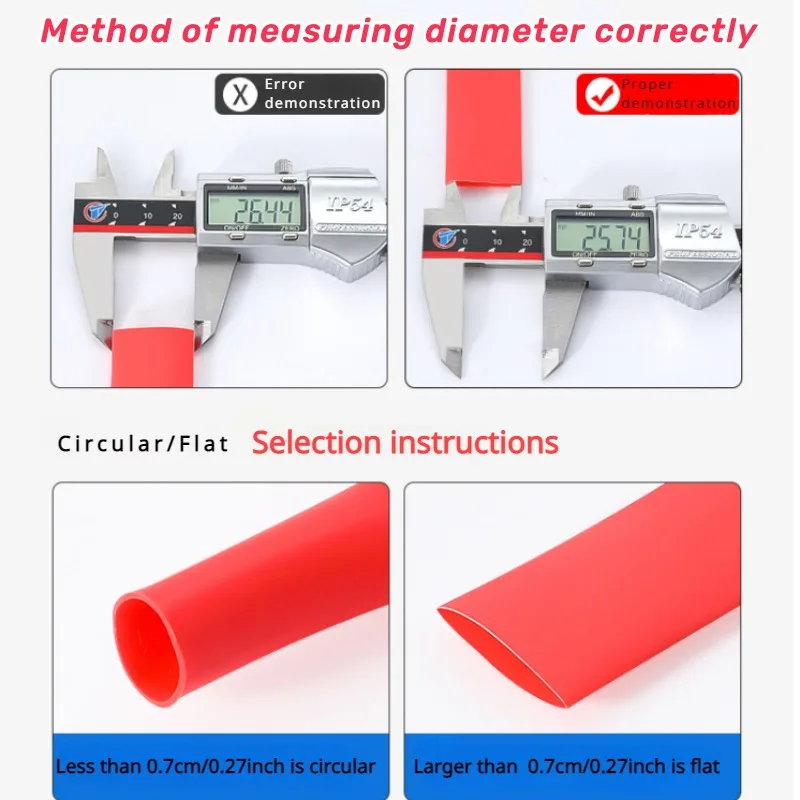 5M 3:1 Heat Shrink Tube With Glue Inside Diameter 1.6/2.4/3.2/4.8/6.4/7.9/9.5/12.7mm Adhesive Lined Sleeve Wrap
