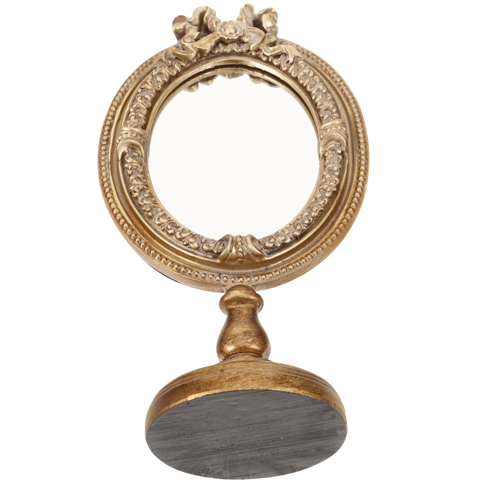 مرآة مكياج على الطراز الأوروبي، مرآة زينة لسطح المكتب، عالية الوضوح، انعكاس واضح، خفيفة الوزن، سهلة الحمل لغرفة النوم والمعيشة #5