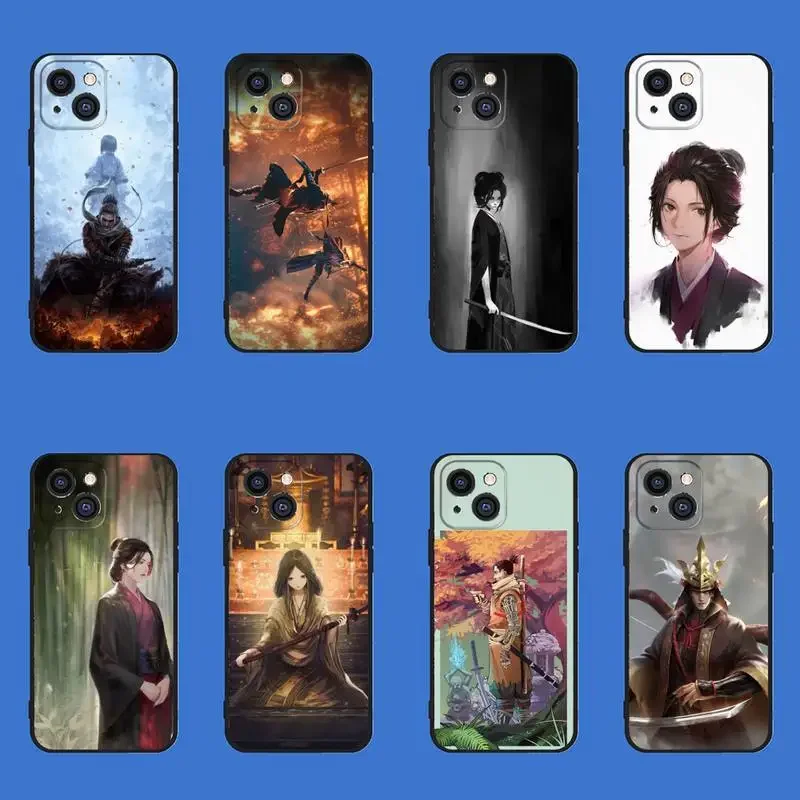 S-Sekiro Phone Case For iPhone 11 12 Mini 13 14 PRO XS MAX X XR 6 7 8 Plus Black Shell