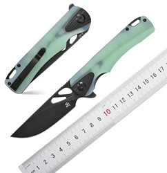 Sitivien ST165 Folding Knife K110 Steel Blade with G10 Handle EDC Tool Knife Pocket Knife for Outdoor Camping,Hiking,Fishing