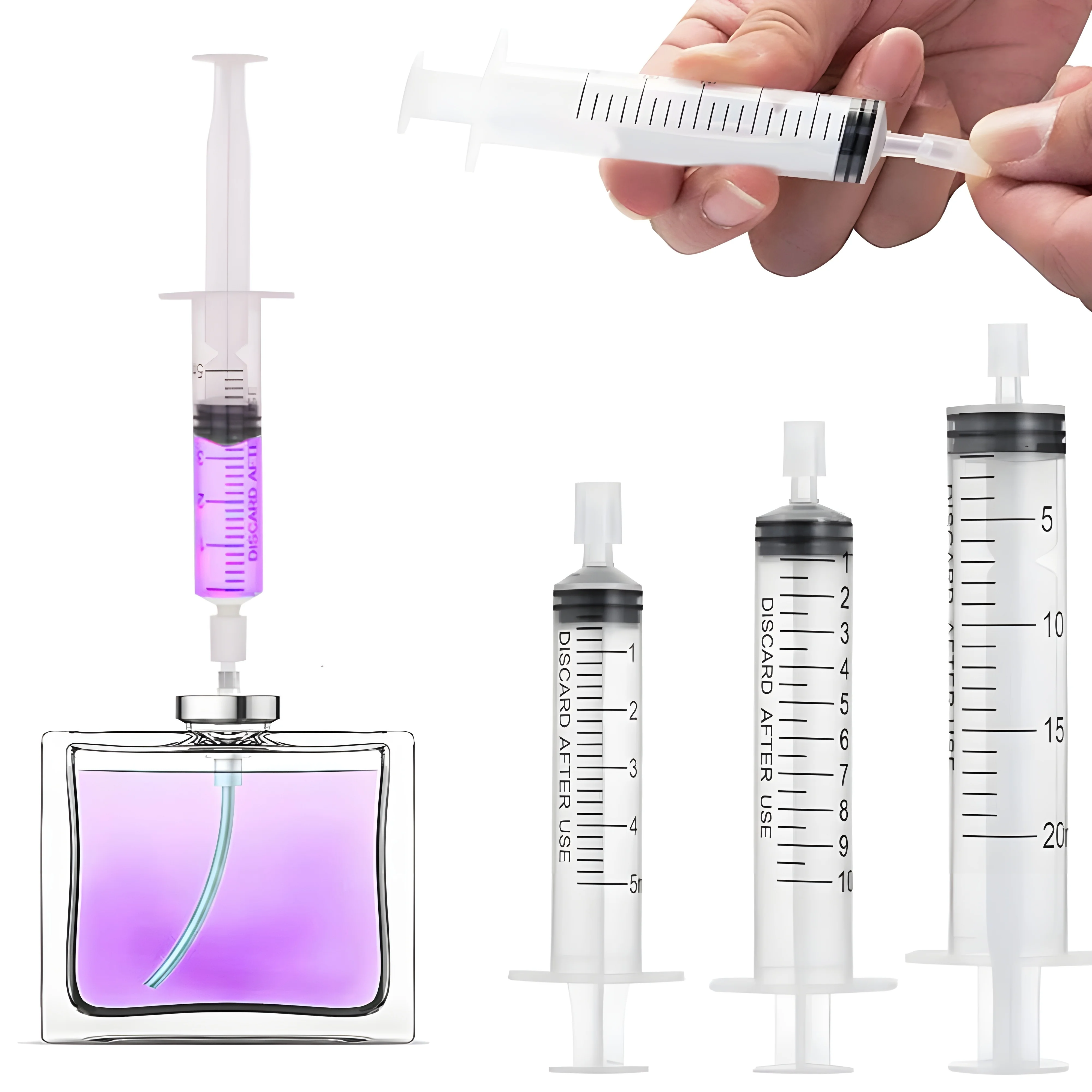 3pcs Drip Straw PP Perfume Liquid Mini Small Funnel Perfume Liquid Perfume Dispenser Press Spring Dropper For Hotel