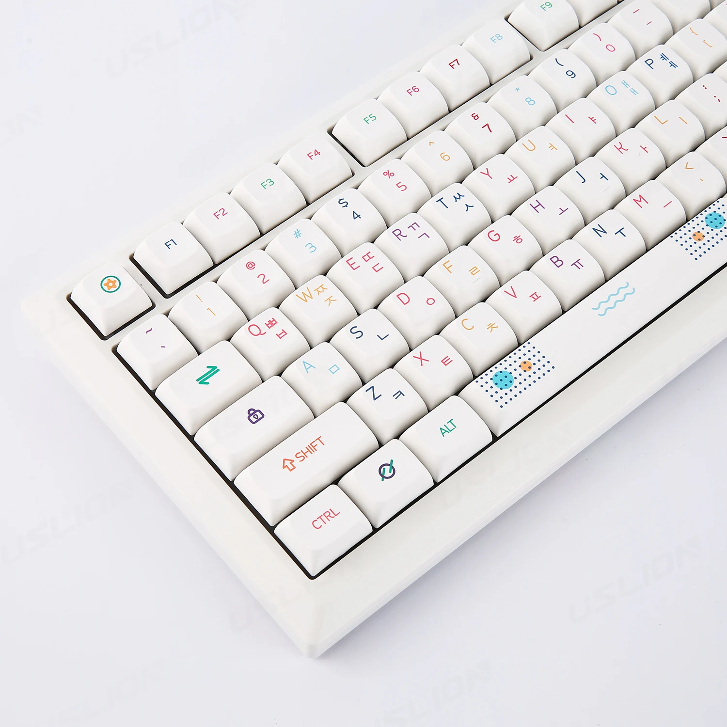 

127 Keycaps Creative XDA Colorful Theme Key Caps PBT Korean for 61/64/68/84/87/96/98/104 DIY Keyboard Sublimation Keycap Kit