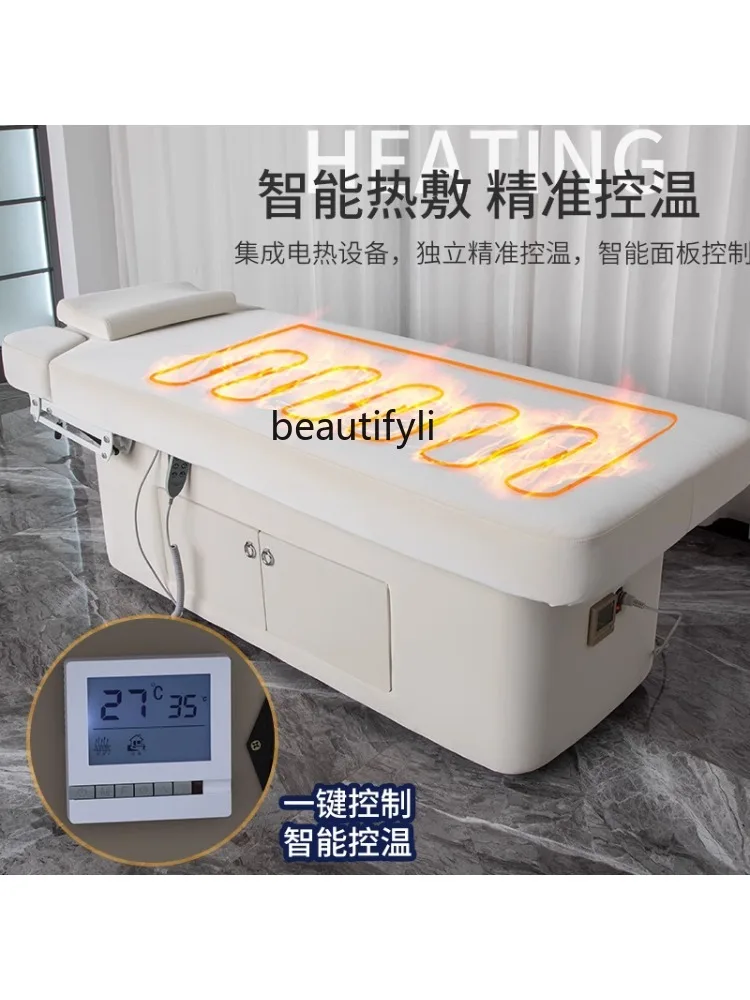 Overall Lifting Electric Beauty Bed Constant Temperature Heating Skin Management Massage Physiotherapy Massage Bed