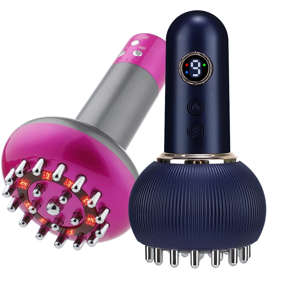 

Wireless Guasha Massager Body Shaping Heating Scraping Brush Drainage Machine Fat Burner Rechargeable