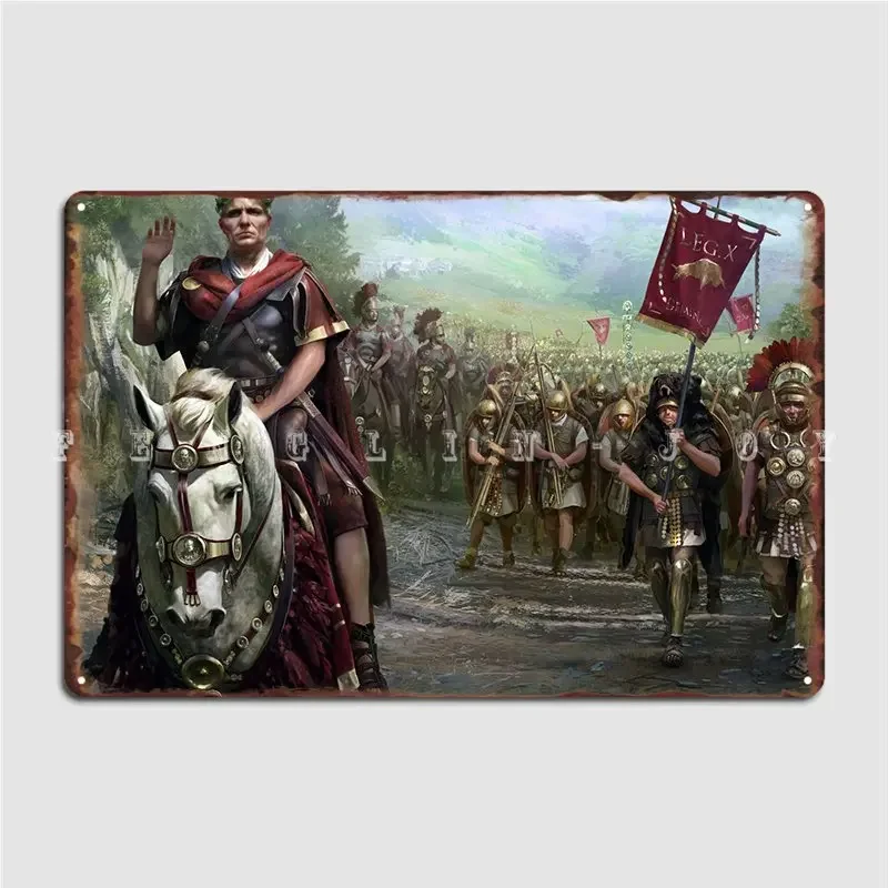 Total War Caesar Metal Sign Mural Painting Wall Cave Home Customize Tin sign Poster