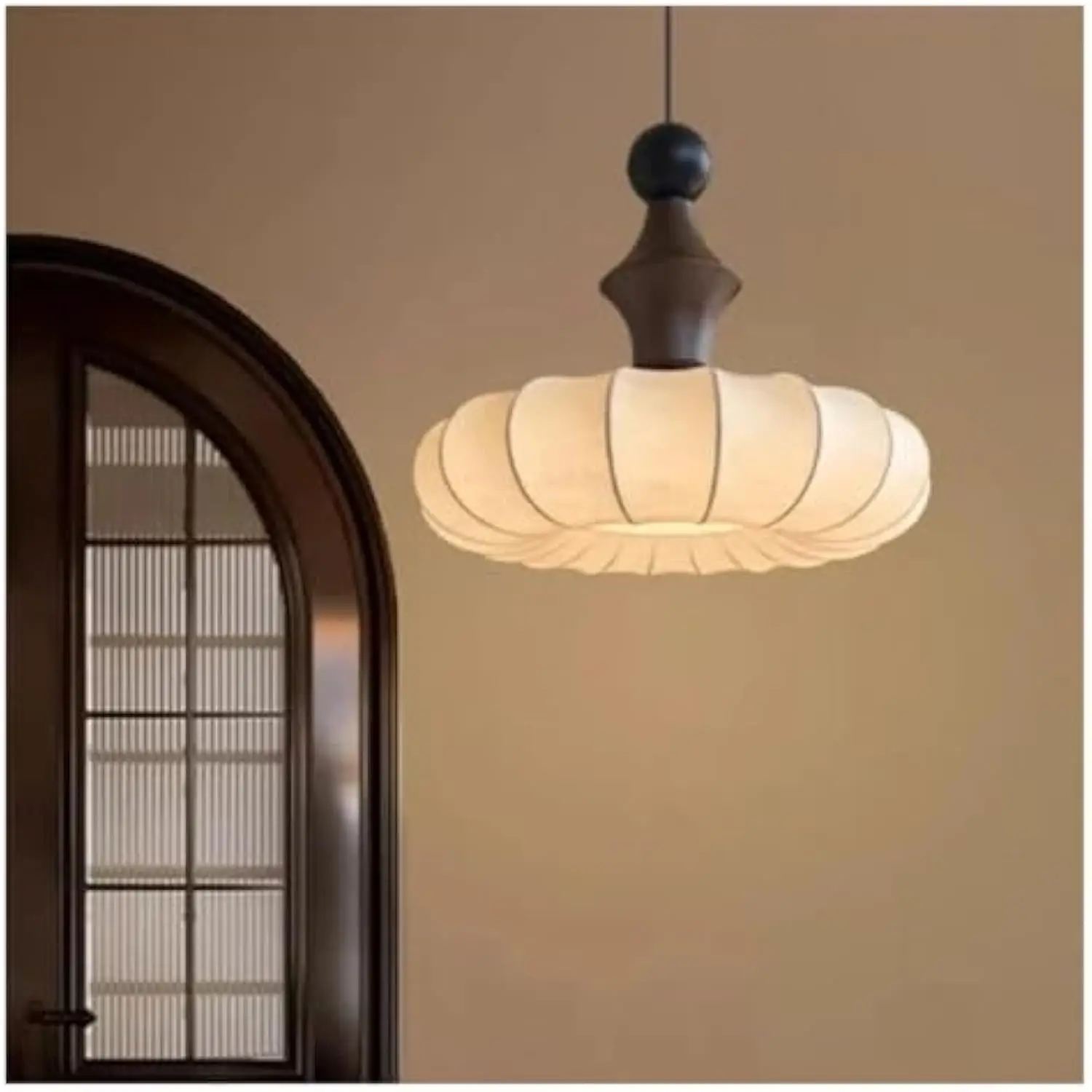 

Скандинавский шелковый блеск для салона, потолочная люстра, современное украшение для дома, светодиодные светильники из цельного дерева для гостиной, спальни, подвесной светильник