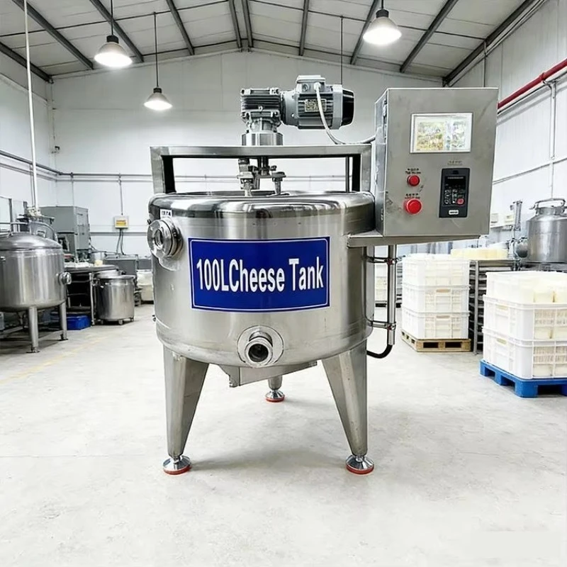 AM QDMECH Variable Speed Agitator Cheese Tank Curd Cutting Whey Drainage Industrial Dairy Processing Equipment