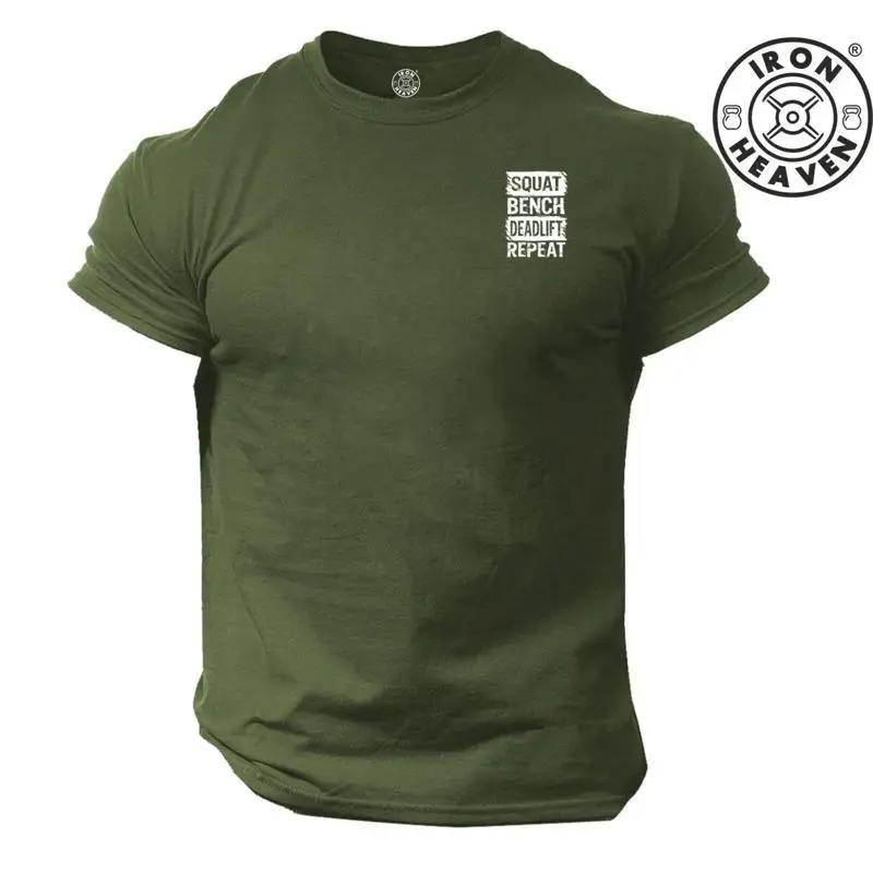 Squat Bench Deadlift T Shirt Small Gym Clothing Bodybuilding Training Boxing Top