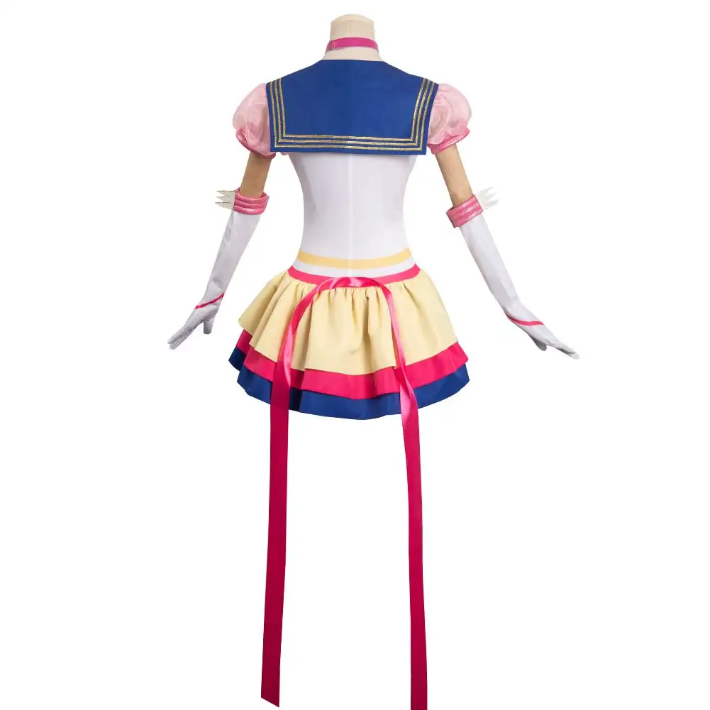 Tsukino Usagi fantasia cosplay para mulheres, vestido de anime, papel saia marinheiro, pano de vestir, roupas de Halloween, terno feminino