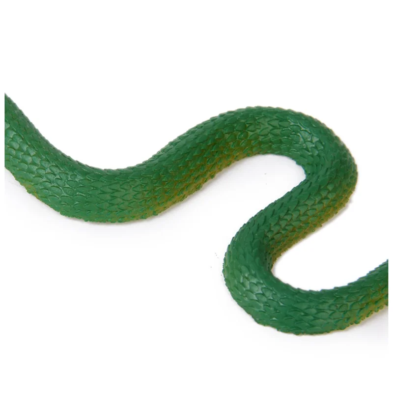 WOWFU-5X Simulatie Zacht Plastic Slang Simulatie Slang Rubberen Tip - Groen