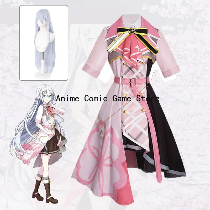 

Yoisaki Kanade Pjsk Cosplay Costume Wig Anime Project Sekai Colorful Stage Cosplay Halloween Party Outfits for Women