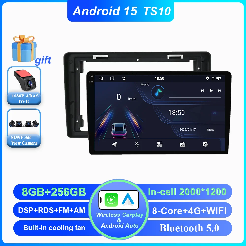 Auto Android 15 Radio Stereo Voor Citroen Berlingo B9 Peugeot Partner 2008-2019 draadloze CarPlay Android Auto Geen 2 din 2din DVD