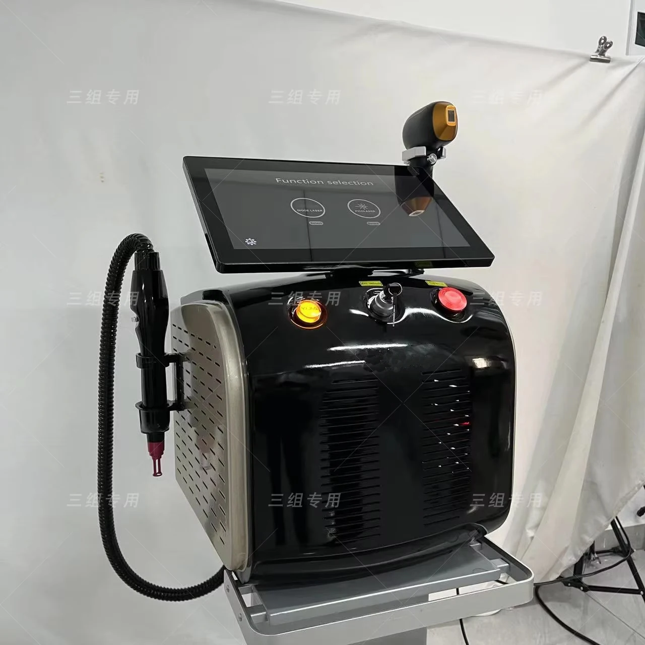 Depilación láser de diodo 2 en 1, hielo indoloro, alessandrita, picosegundo, eliminación de tatuajes, sistema de enfriamiento multifunción, belleza