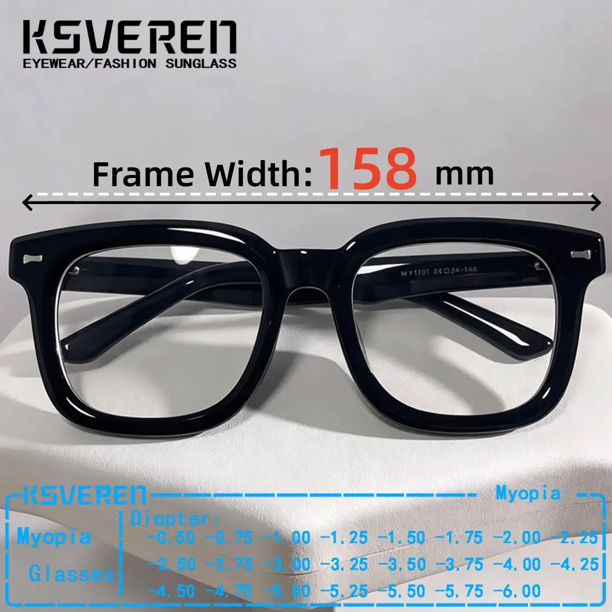 Ultra Ultra Large Size 158mm TR90 Thick Frame Anti Blue Light Myopia Glasses Men Women Trendy Clear Lens Prescription Optical Eyewear - Aliexpress Deal