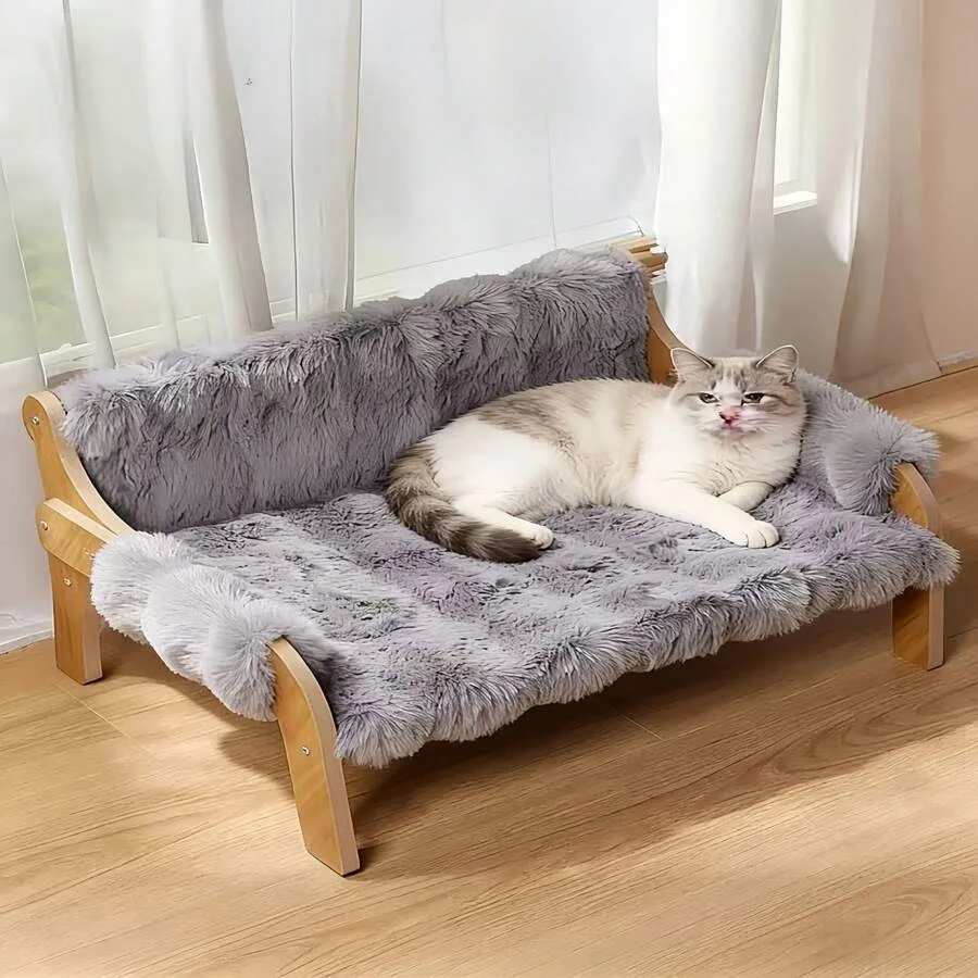 【New style】Elevated Pet Cat Sofa Pet Bed Cat Litter Dog Litter All Year Round Removable And Washable Cat Bed