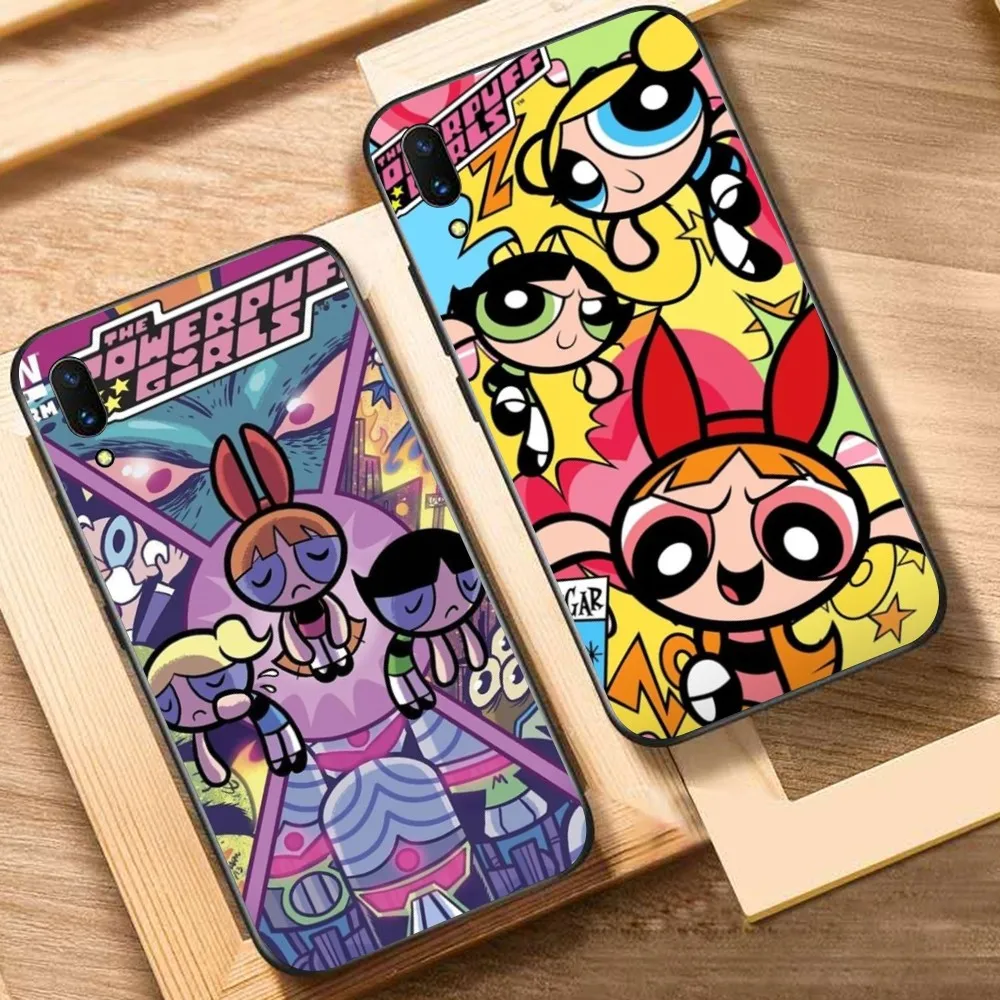 

Cartoon P-Powerpuffs G-Girls Phone Case For Huawei Y9 6 7 5 Prime Enjoy 7s 7 8 plus 7a 9e 9plus 8E Lite Psmart Shell