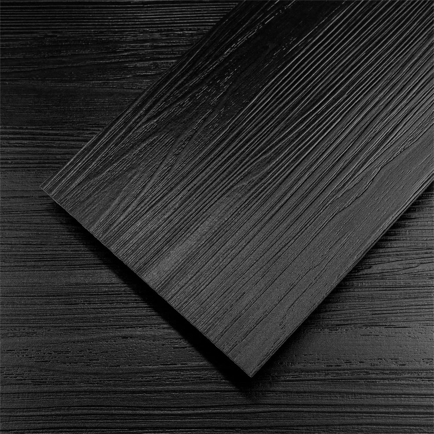 

Peel and Stick Floor Tiles, 36-Pack 54 Sq.ft Black Vinyl Wood Plank, Waterproof Self-Adhesive for Kitchen Bathroom Bedroom