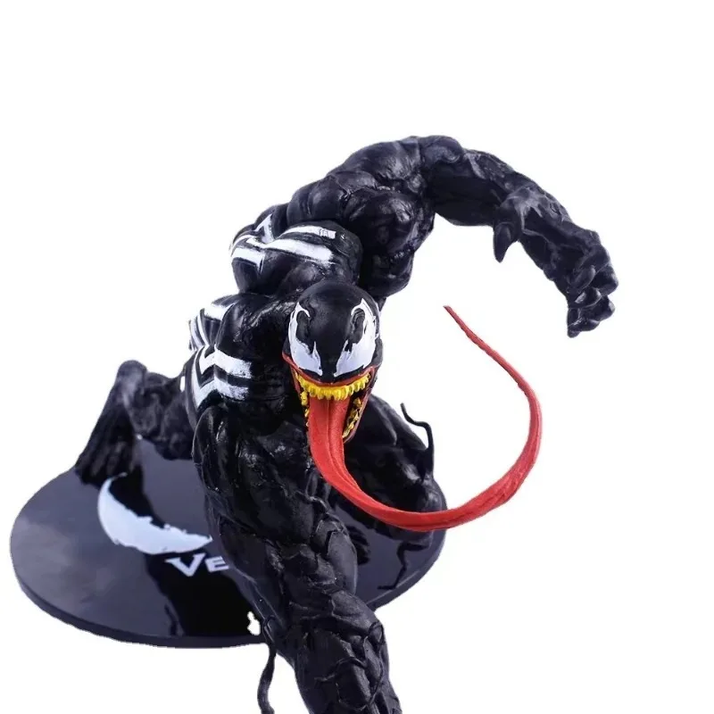 12cm Marvel Anime Venom Spider-Man Movie Superhero Cartoon Action Figure Venom Toy Model Car Desktop Doll Gift Ornaments