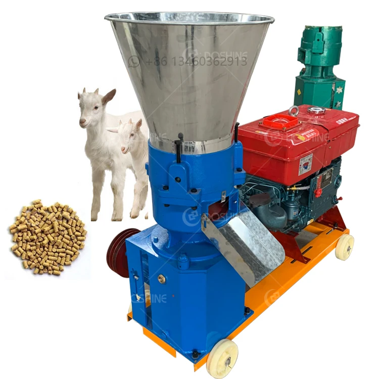 Cheap small animal fish feed pellet mill Biomass Raw Material Wood Chips Flat Die Pellet Machine On Sale