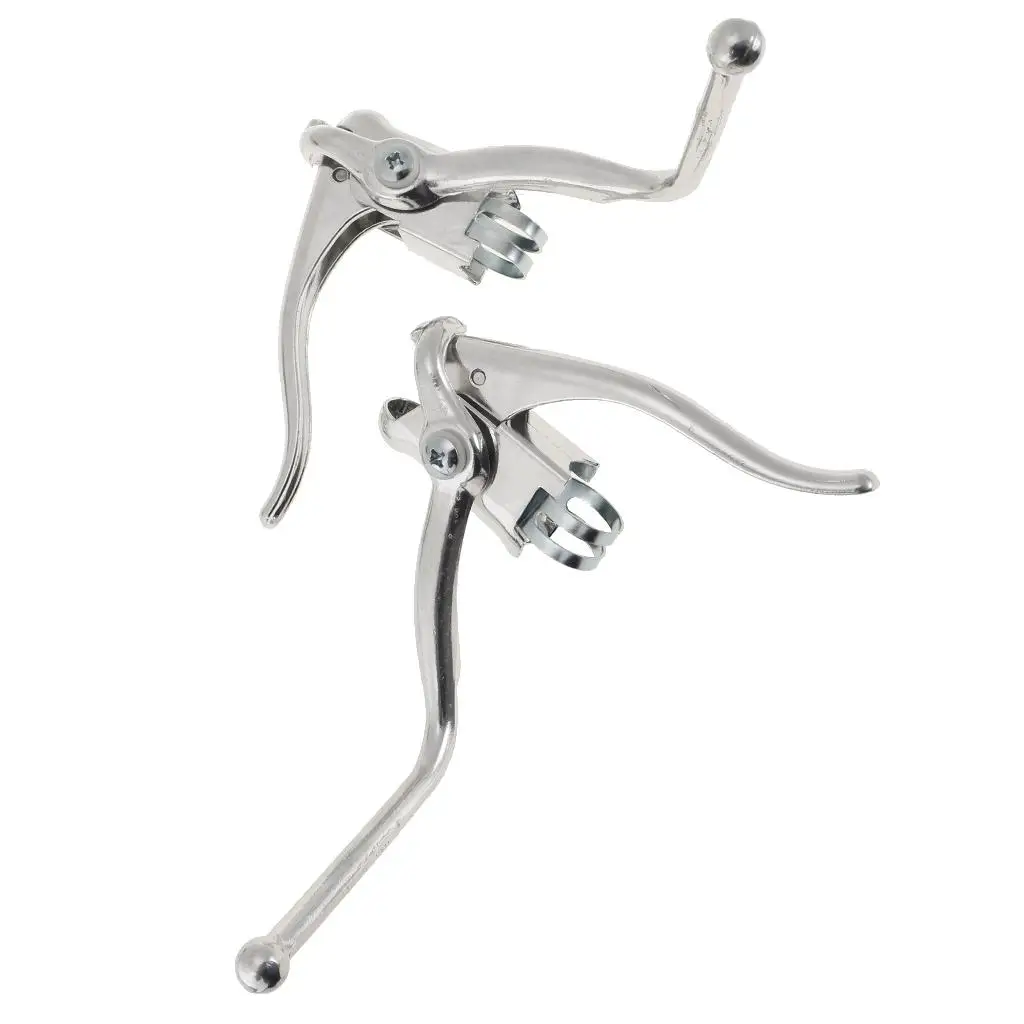 Alloy Double Handles Racing Bike Brake Levers Bent Bar