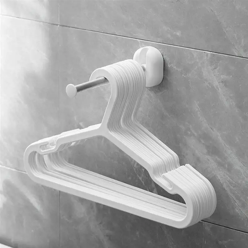 Rotating Hook Rod Stainless Steel Clothes Hanger Wall Hanging Free- Punch Folding Storage Rack Bathroom Balcony Drying Organizer