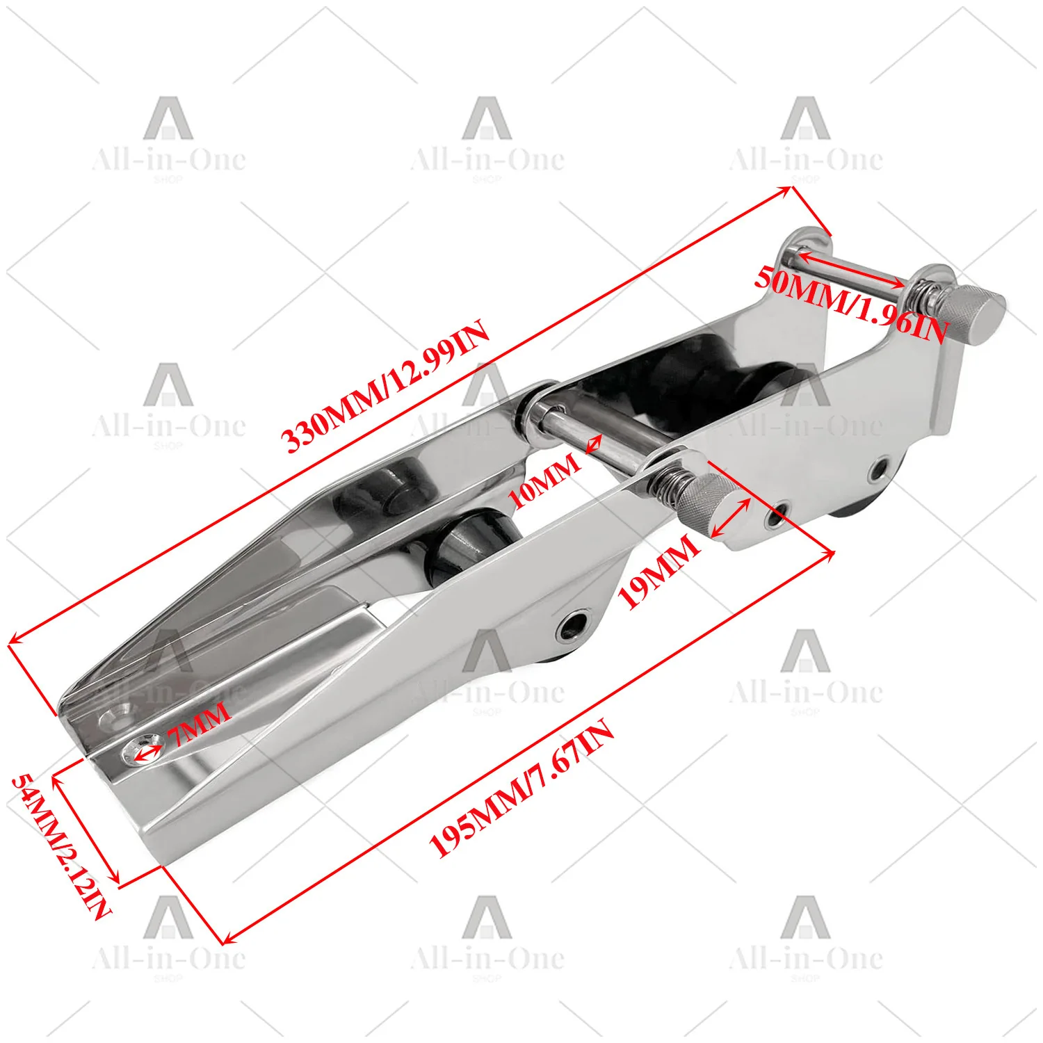 ISURE330MM Stainless Steel Folding Bracket Anchor Roller Placement Rack Yacht Marine Hardware Accessories