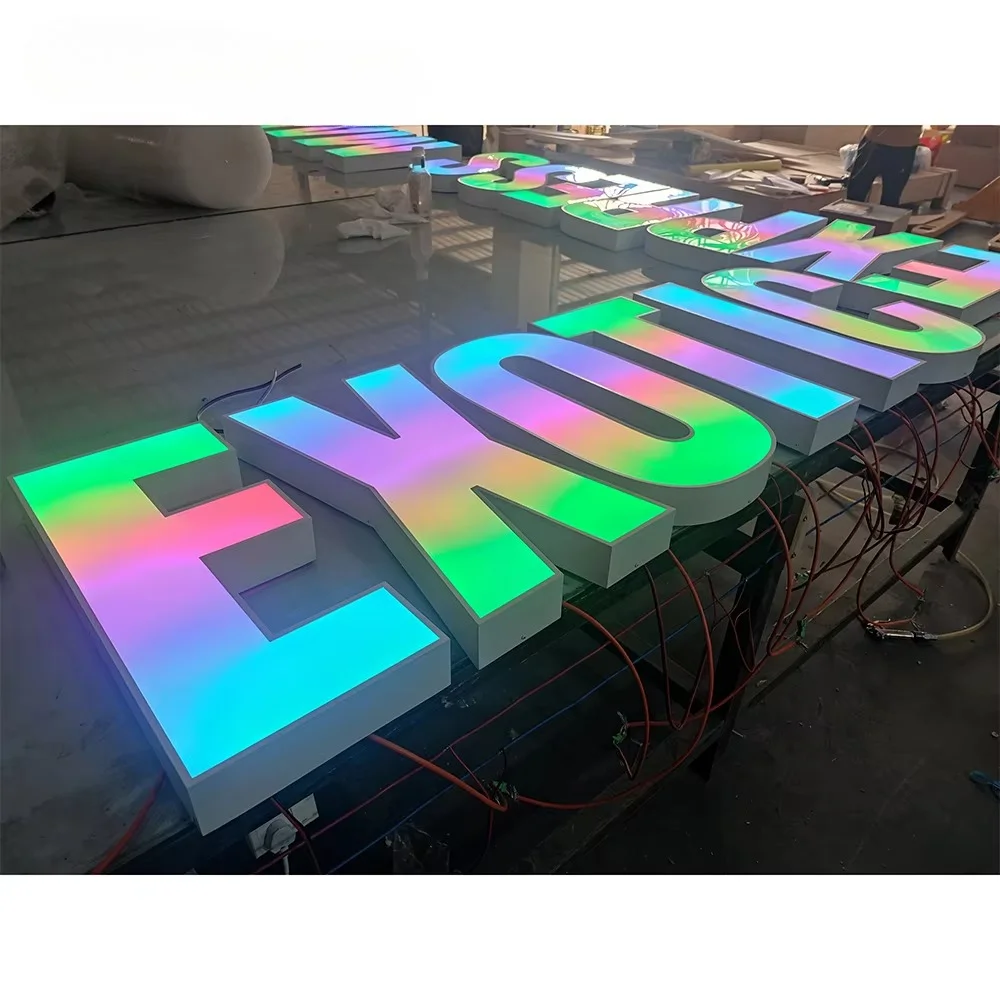 Outdoor Personalized Light-emitting Diode 3D Channel Letter Sign Custom Advertising Sign Board
