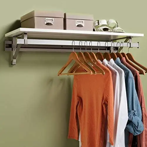 Arrangieren Sie ein Raum regal Single Hang Schrank System, 76 ", weiß