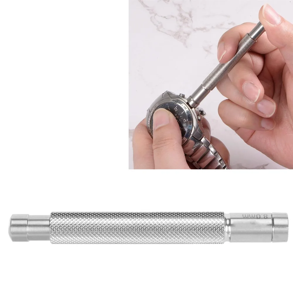 Precision Silver Watch Crown Winder Stainless Steel Length 8cm Crown Winding Tool Watch Repair Tool For Watch Stores