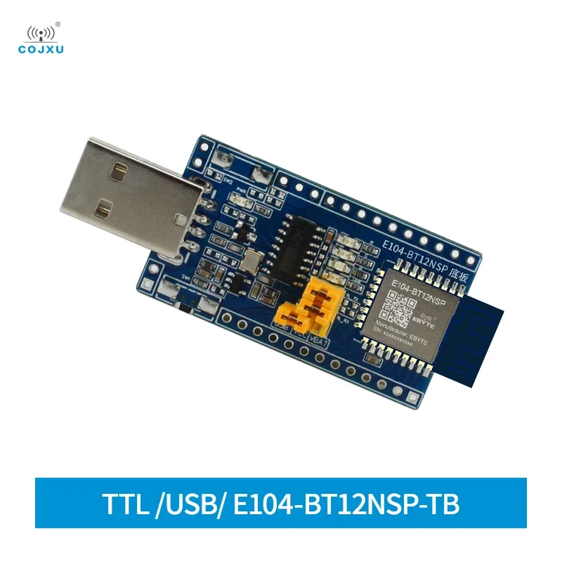 TLSR8253F512 2.4GHz Bluetooth Test Board Sig Mesh UART Networking Module SMD USB 10dBm Smart Home System cojxu E104-BT12NSP-TB