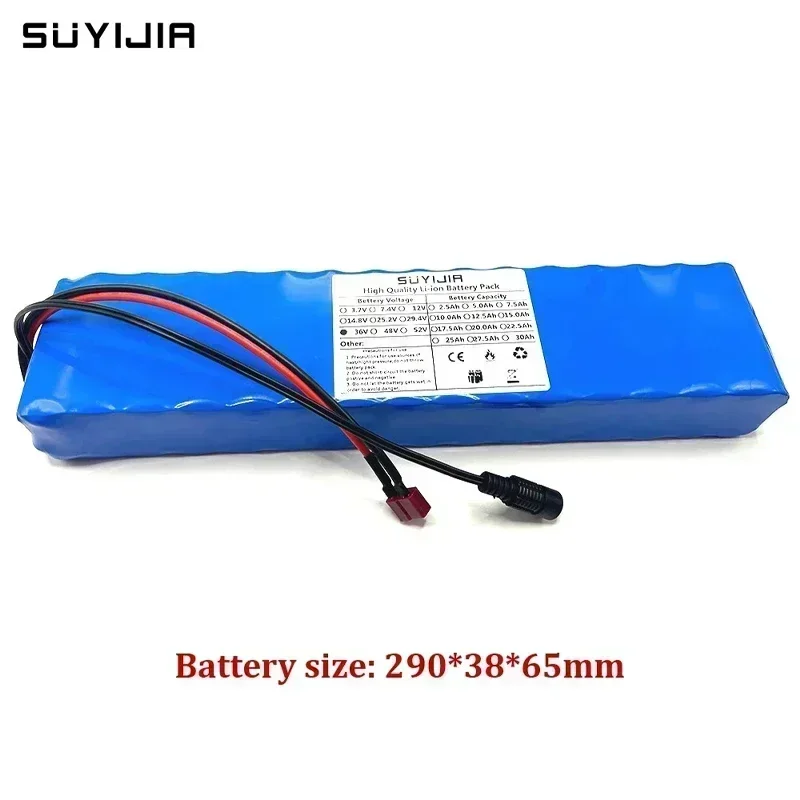 36V 10S3P Rechargeable Lithium Battery Pack 18650 7500mAh BMS System1000W Stronger Power Suitable for Electric Scooter Bicicleta