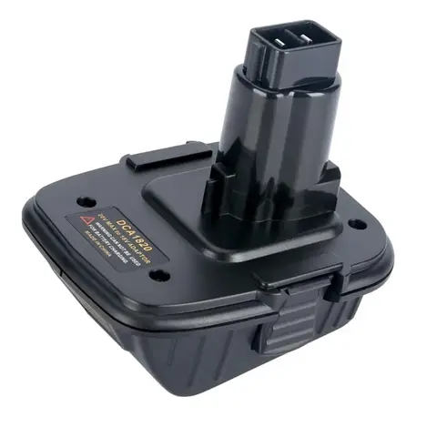 Substituição para dewalt bateria conversor adaptador 18v-20v bateria de íon de lítio dc9096 dc9098 de9096 carregador ferramentas dca1820