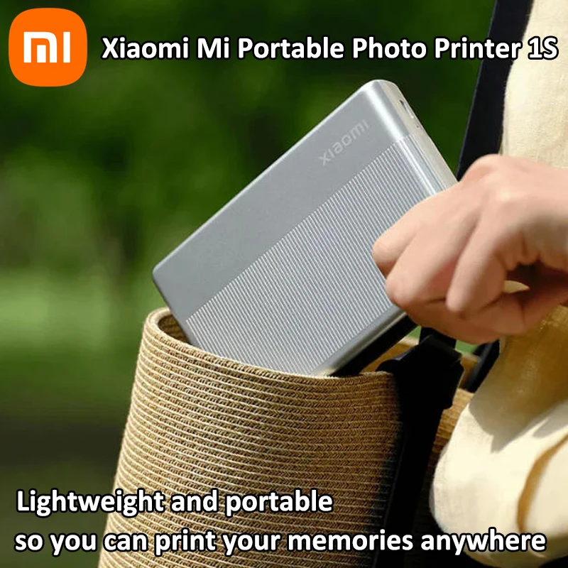 Global Version Xiaomi Mi Portable Photo Printer 1S Bluetooth 5.2 ZINK Inkless Technology Wireless Printing 8 Filters Mi Home