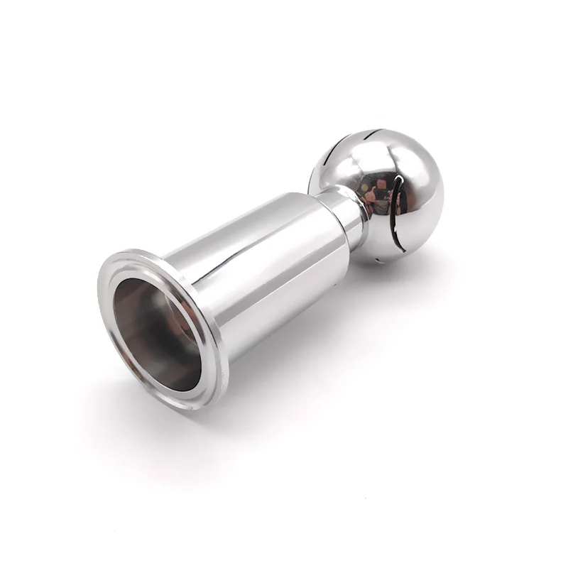 

Sanitary Rotary Spray Ball 1.5" 2" Tri Clamp 360 Degree Rotating CIP Tank Cleaning Head SS304 Stainless Steel for Brewery Dairy