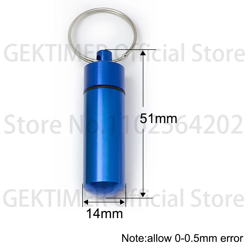 100Pcs Customized Personalized Anti-lost Bullet Shape Aluminum Pendant Identifiable Keyring Charm Ornament