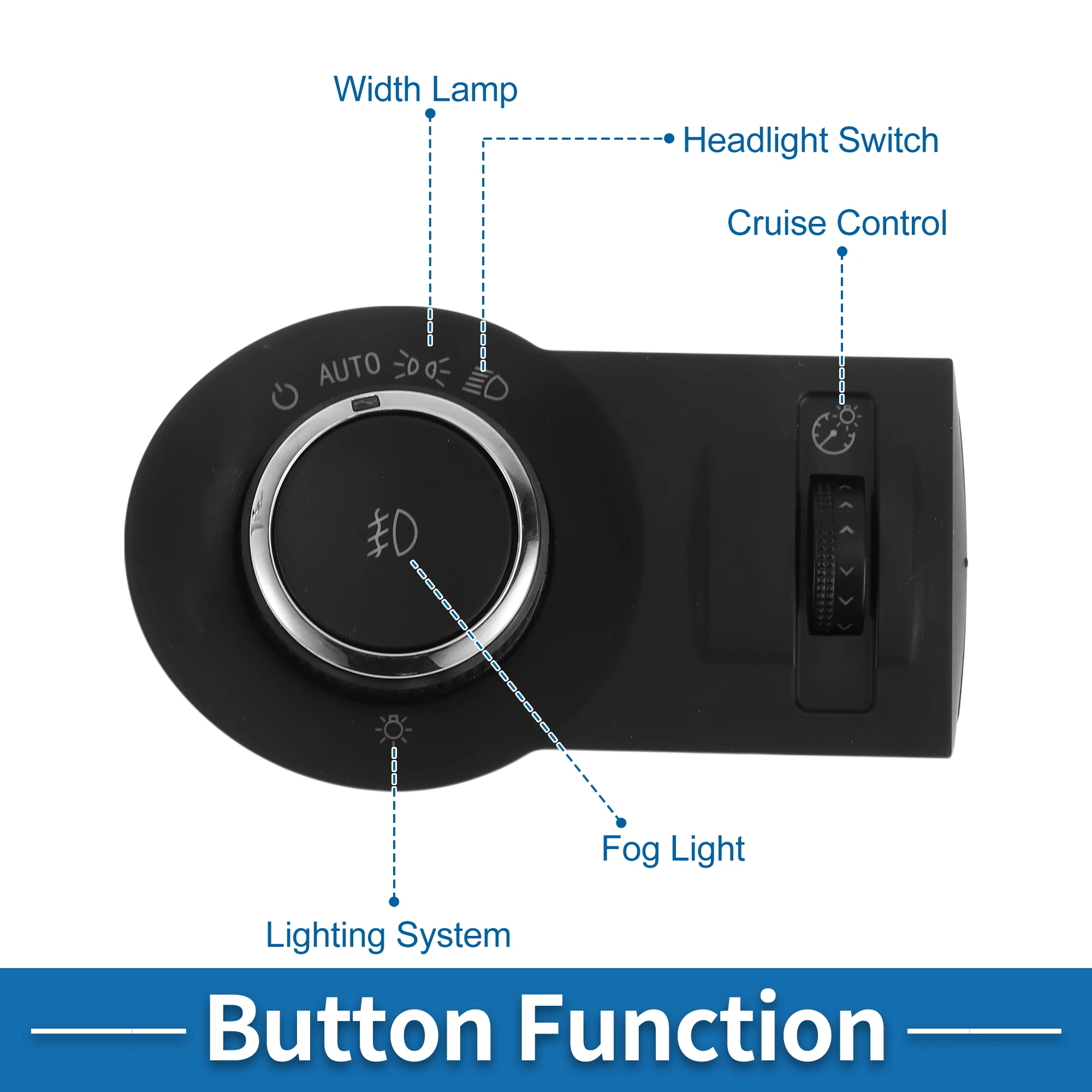 UXCELL No.92218815/1S11476/HLS1609/D1543J Interruttore fari per Chevrolet Camaro 10-15