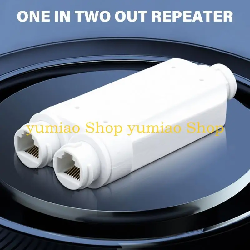 587B 2 Port Waterproof POE Repeaters 10/100Mbps 1 to 2 PoE Extender with IEEE802.3Af/At 30W Outdoor for POE Switcher Camera