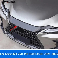For Lexus NX 250 350 350H 450H 2021-2024 2025 Chrome Front Hood Lid Upper Grille Grill Strip Cover Trim Accessories Car Styling
