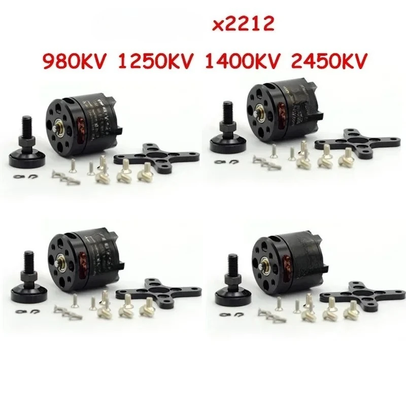 X2212 980/1250/1400/2450KV Brushless Motor 4pcs, 180W 450W for RC Plane/Drone