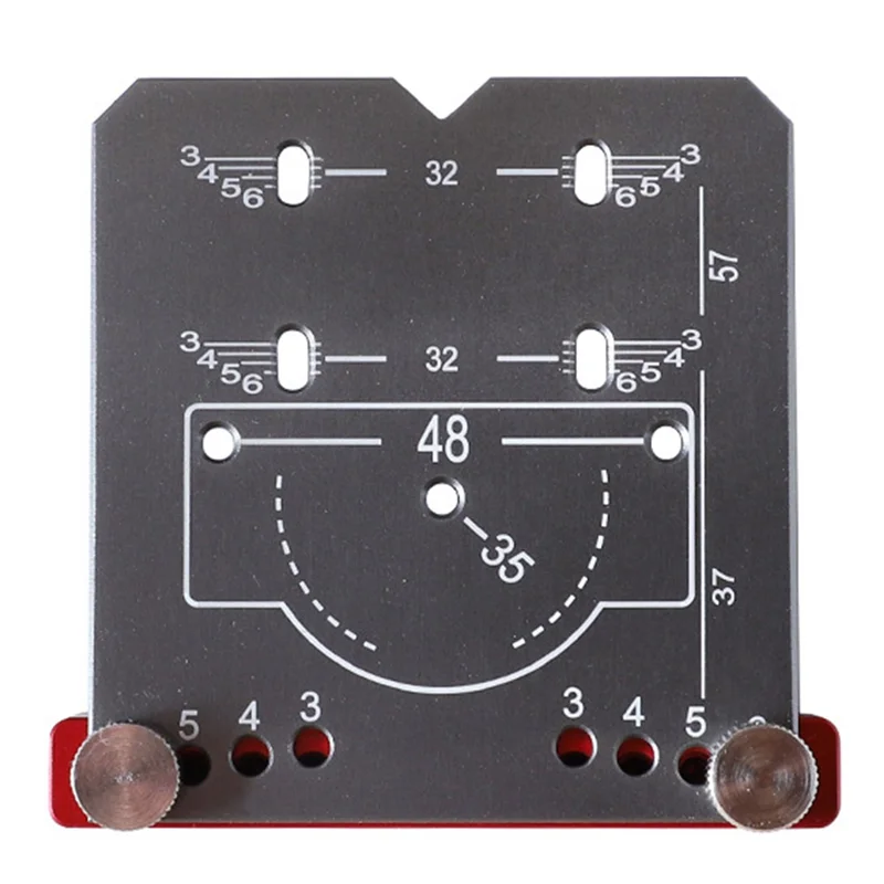 AB15-35Mm Hinge Jig Door Cabinets Concealed Hinge Hole Template Jig Aluminium Alloy Drill Guide Locator Tool For Woodworking