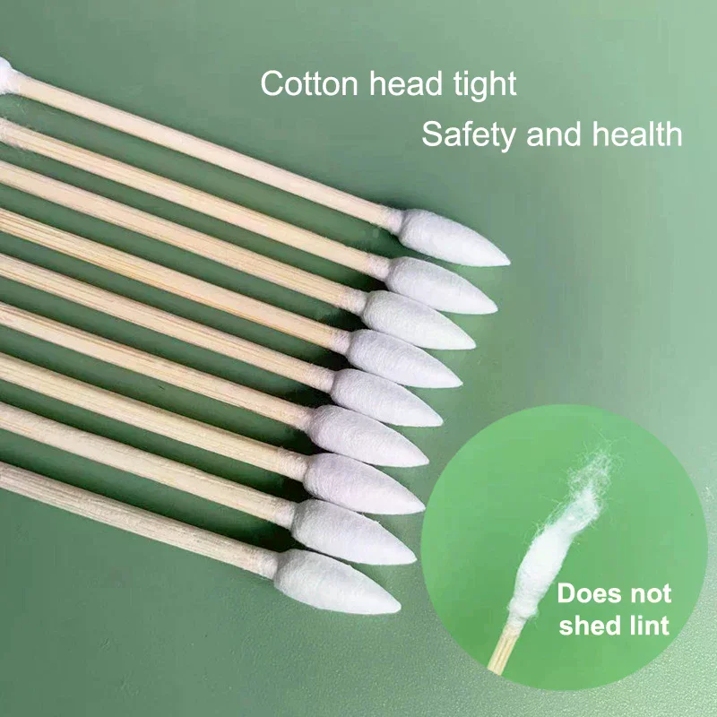 100/300/500Pcs Double Pointed Tip Cotton Swabs Precision Tip Pet Cotton Swabs
